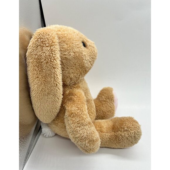Vintage Build-A-Bear Easter Bunny 15" Tan Plush Pink Ears Nose Feet Stuffed Anim - Picture 2 of 10